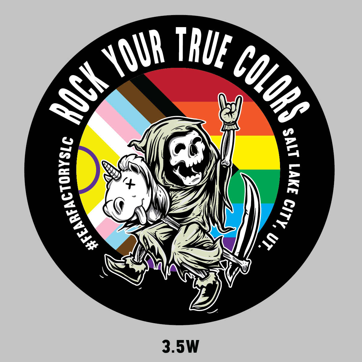 Rock Your True Colors Pride Sticker